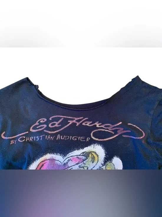 Ed Hardy by Christian Audigier “Love Kills Slowly" Tattoo Design Painted by “ED” - Picture 5 of 9